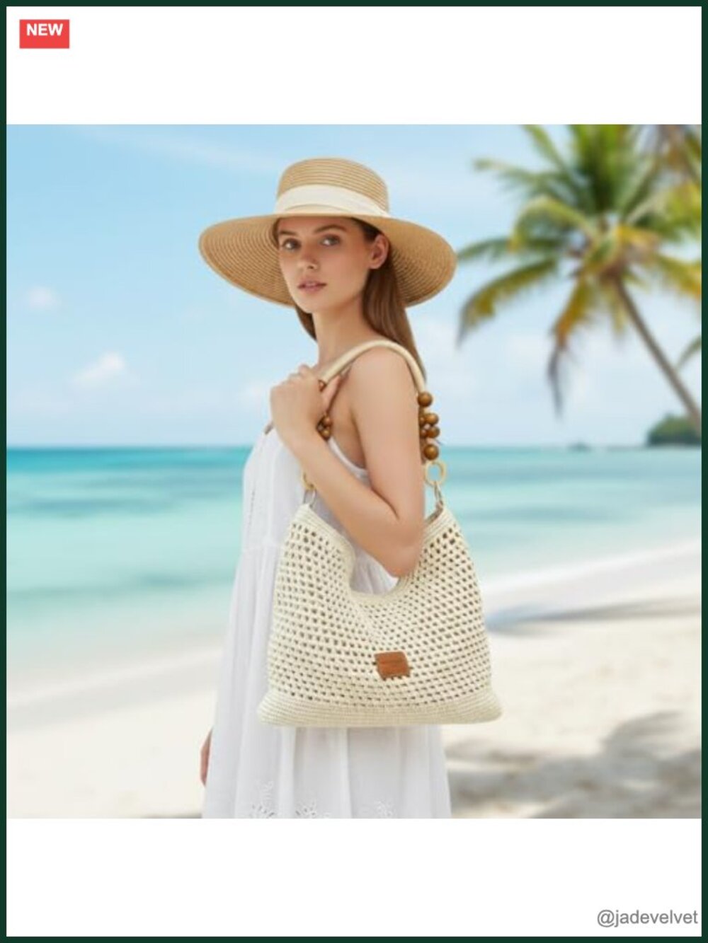 Handwoven Straw Box Satchel Crossbody Shoulder Bag - Picture 2 of 6